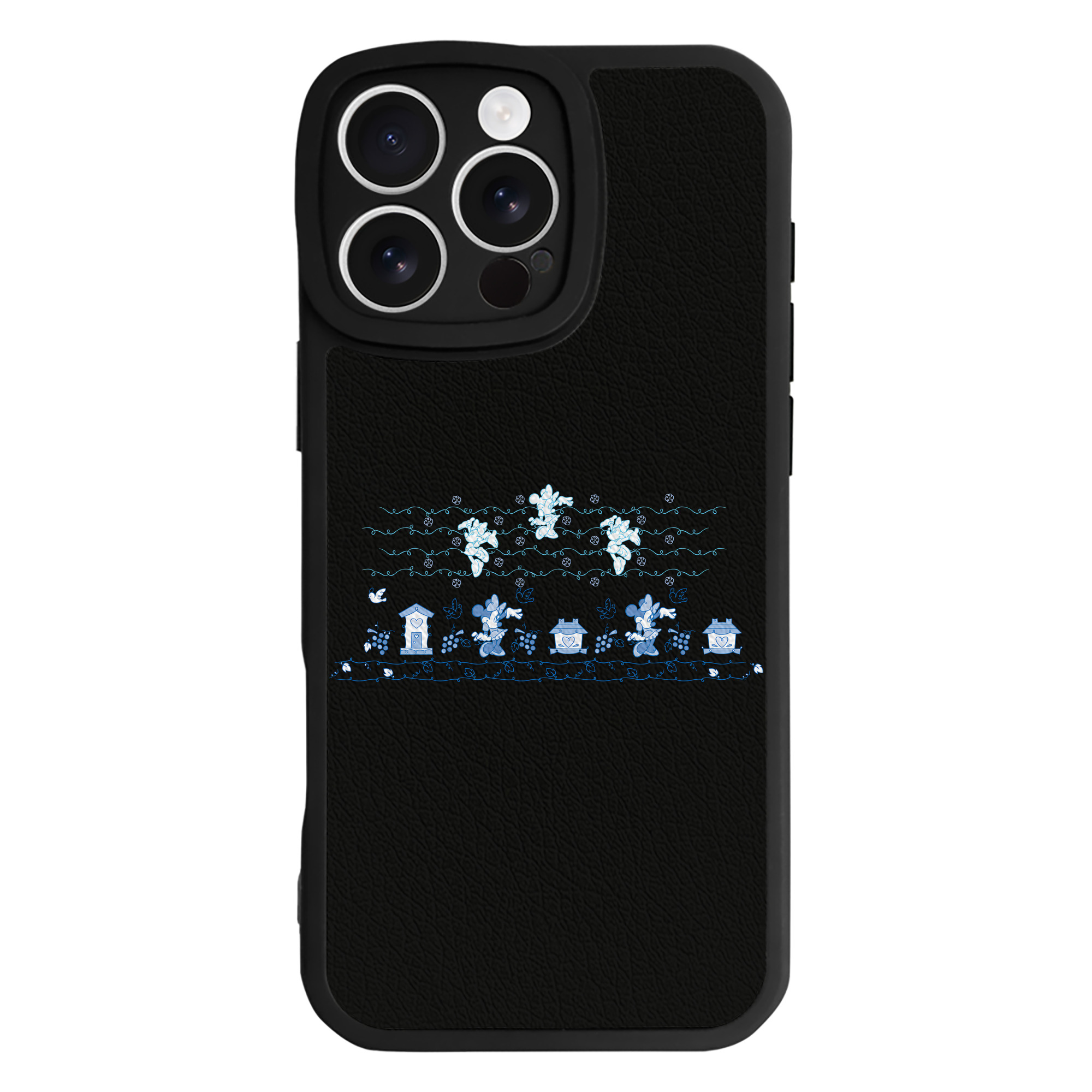（画像用） ミッキーマウス Mickey Mouse 【iPhone 16シリーズ対応】シリコンスマホケース（レザー調） 材質：シリコン